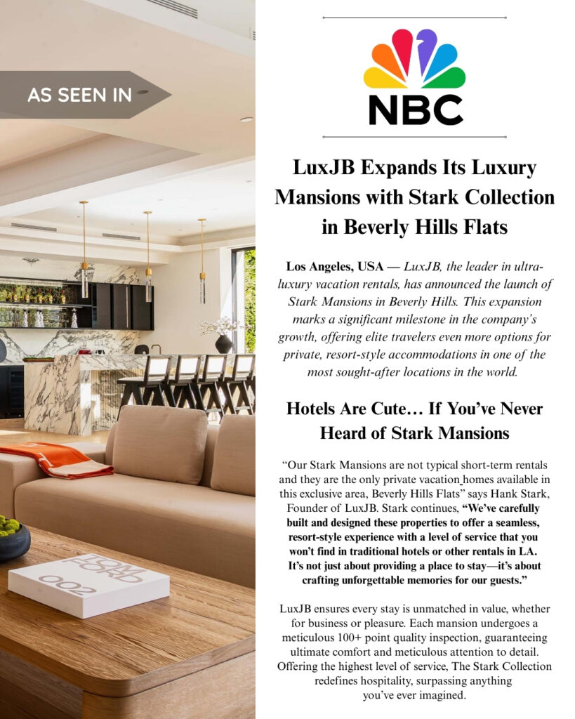 Featured on CBS, FOX NEWS, NBC ABC, MSN & BUSINESS INSIDER the Stark Collection has become the go-to destination for the world’s elite in Los Angeles. 